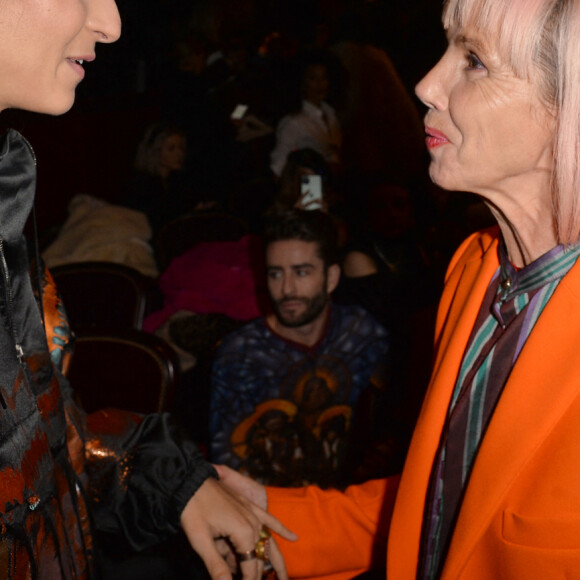 Alba Flores et Victoria Abril - Front row du défilé de mode Haute-Couture printemps-été 2020 "Jean-Paul Gaultier" au théâtre du Châtelet à Paris le 22 janvier 2020. © Christophe Clovis - Veeren Ramsamy / Bestimage 