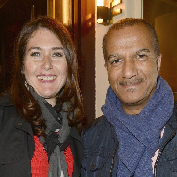 Pascal Légitimus et sa femme Adriana Santini - People à la générale de la pièce "L'être ou pas" au Théâtre Antoine à Paris © Coadic Guirec/Bestimage