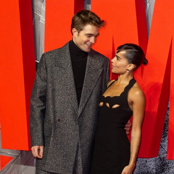 Robert Pattinson et Zoë Kravitz assistent à l'avant-première du film "The Batman" au cinéma BFI IMAX Waterloo. Londres.