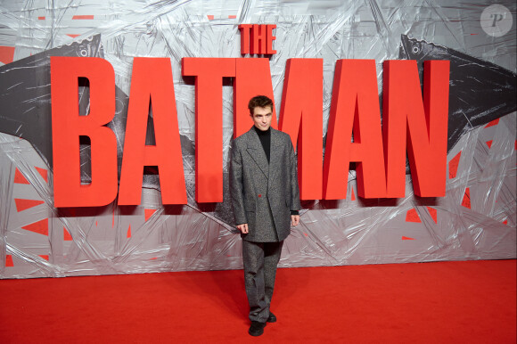 Robert Pattinson assiste à l'avant-première du film "The Batman" au cinéma BFI IMAX Waterloo. Londres, le 23 février 2022.