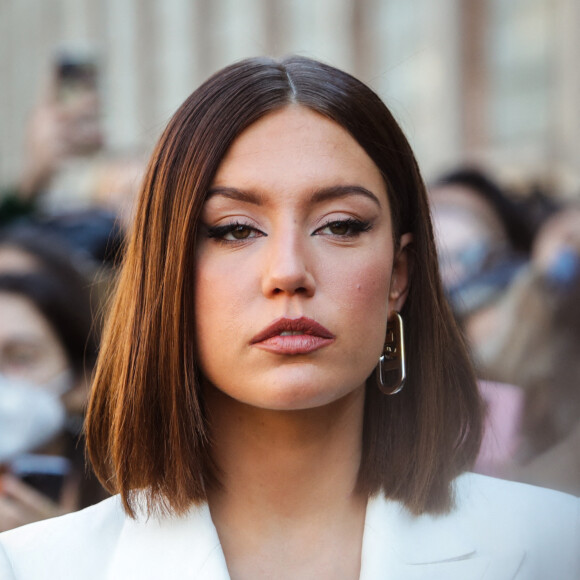 Adele Exarchopoulos arrive au défilé Fendi, collection prêt-à-porter automne-hiver 2022-2023, lors de la Fashion Week de Milan. Le 23 février 2022. © Mairo Cinquetti/LPS via Zuma Press/Bestimage