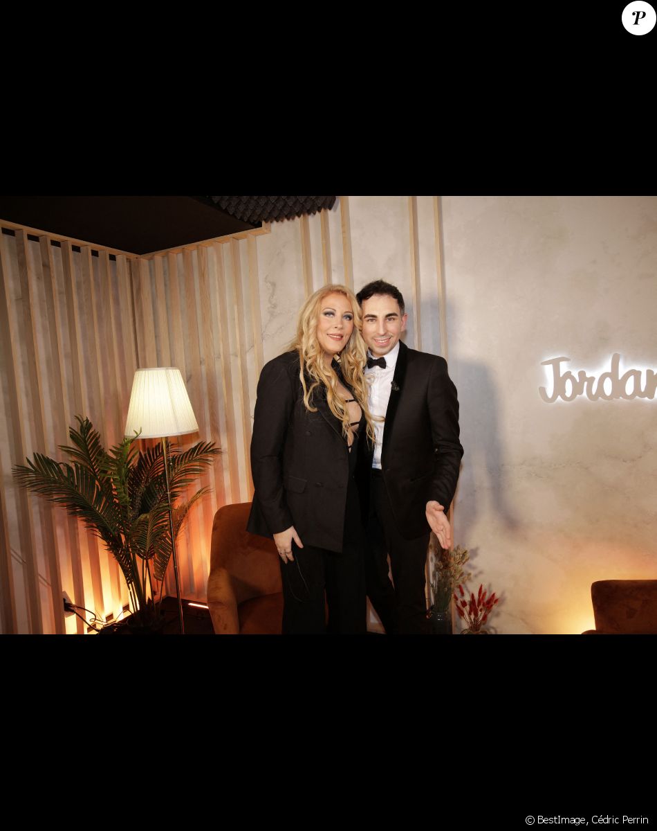 Exclusif - Loana (Petruccciani) au côté de Jordan de Luxe lors de l'enregistrement de l'émission "Chez Jordan". Paris, le 18 février 2022. © Cédric Perrin/Bestimage