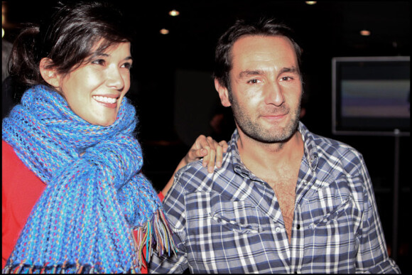 Mélanie Doutey et Gilles Lellouche présentent leur nouveau film, Une petite zone de turbulence, au cinéma UGC Ciné Cité Bercy, à Paris, le 11 janvier 2010.