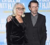 Björn Ulvaeus (groupe ABBA), sa femme Lena lors de la première du film "A piece of my heart" au cinéma Rigoletto à Stockholm