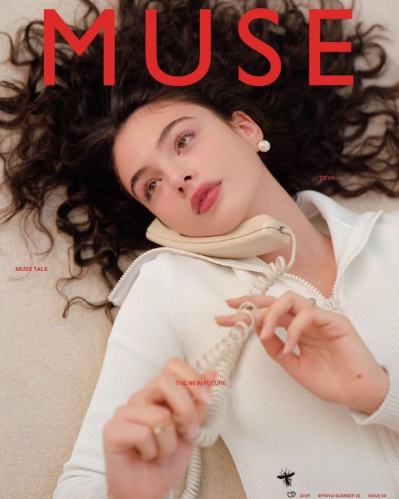 Deva Cassel, la fille de Monica Bellucci et Vincent Cassel, pose en couverture du magazine Muse, n°59.