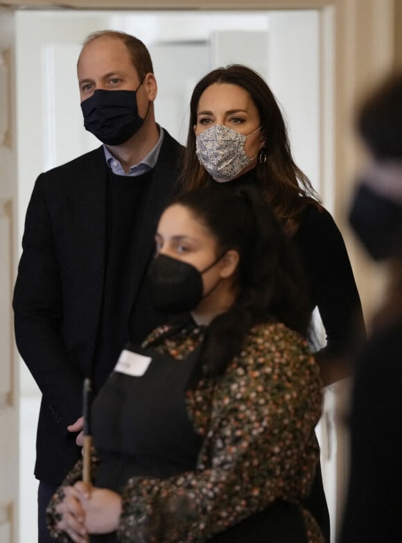 Le prince William, duc de Cambridge et Catherine (Kate) Middleton, duchesse de Cambridge visitent le "Foundling Museum" à Londres, Royaume Uni, le 19 janvier 2022.