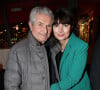 Claude Lelouch et sa compagne Valérie Perrin au restaurant Le Fouquet's. © Bertrand Rindoff Petroff / Bestimage 