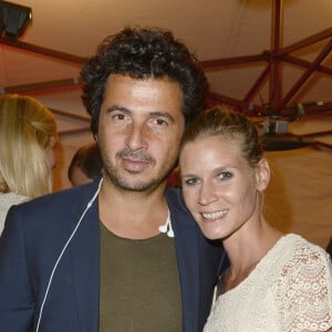 Sarah Lelouch et son mari David Marouani - Soirée "Claude Lelouch en musique" dans la cour d'honneur des Invalides à Paris le 6 septembre 2014.