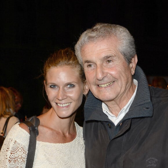 Claude Lelouch et sa fille Sarah - Soirée "Claude Lelouch en musique" dans la cour d'honneur des Invalides à Paris le 6 septembre 2014.