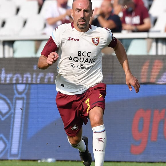 Franck Ribéry fait sa première apparition sous le maillot de la Salernitana lors du match de Serie A l'opposant au Torino au stade Olympique de Turin, Italie, le 12 septembre 2021. © Reporter Torino/LPS/Zuma Press/Bestimage