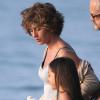 Cécile de France en plein tournage de Hereafter sous la direction de Clint Eastwood à Hawaï le 12 janvier 2010
