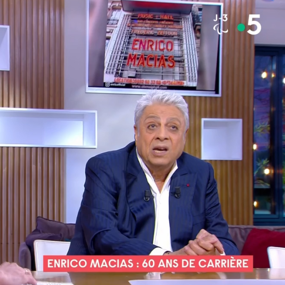 Enrico Macias évoque sa carrière et sa retraite impossible sur le plateau de C à Vous