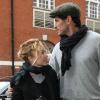Kylie Minogue et son compagnon Andres Velencoso à Londres, le 13 janvier 2010