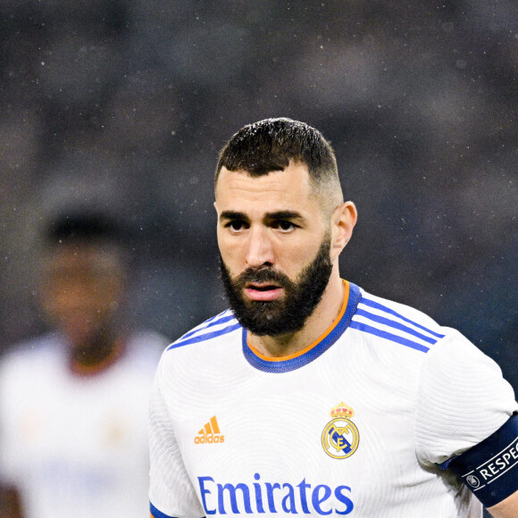 Karim Benzema (Real Madrid) - 8ème de finale aller de la Ligue Des Champions "PSG - Real Madrid (1-0)" au Parc des Princes à Paris, le 15 février 2022.