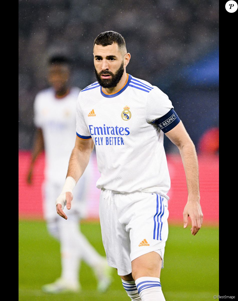 Karim Benzema (Real Madrid) - 8ème de finale aller de la Ligue Des Champions "PSG - Real Madrid (1-0)" au Parc des Princes à Paris, le 15 février 2022.