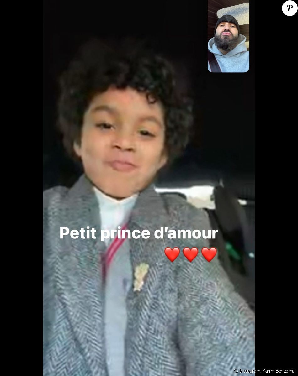 Karim Benzema et son fils Ibrahim.