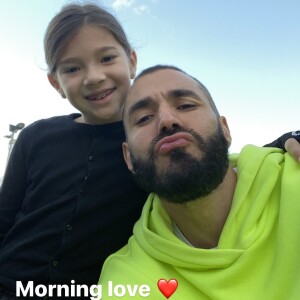 Karim Benzema et sa fille.