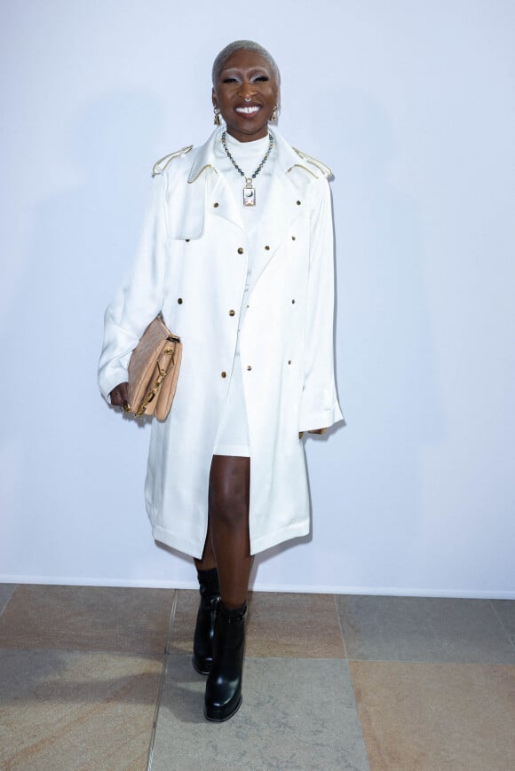Cynthia Erivo assiste au défilé de mode Louis Vuitton, collection prêt-à-porter automne-hiver 2022/2023, au Musée d'Orsay. Paris, le 7 mars 2022 © Borde-Rindoff / Bestimage