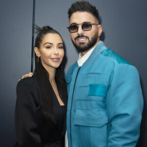 Exclusif - Nabilla Benattia et son mari Thomas Vergara - Nabilla Benattia, son mari Thomas Vergara et leur fils Milann posent lors de l'avant première du documentaire "Nabilla sans filtre" (Amazon Prime Vidéo) à Paris© Jack Tribeca / Bestimage 