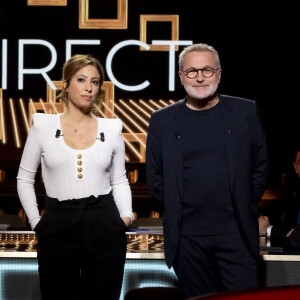 Exclusif - Léa Salamé, Laurent Ruquier - Enregistrement de l'émission "On Est En Direct (OEED)", présentée par L.Ruquier et L.Salamé, et diffusée en direct le 5 mars sur France 2 © Jack Tribeca / Bestimage