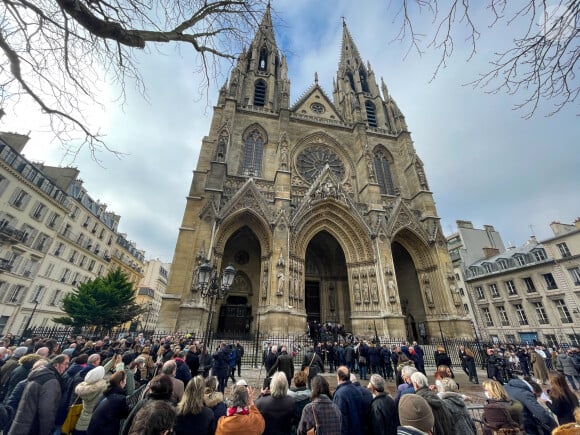 Obsèques de Jean-Pierre Pernaut en la Basilique Sainte-Clotilde à Paris le 9 mars 2022