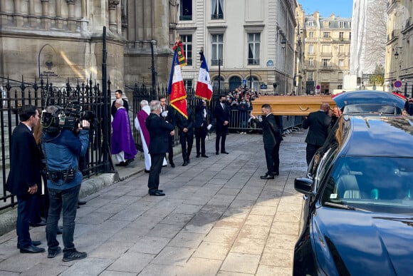Obsèques de Jean-Pierre Pernaut en la Basilique Sainte-Clotilde à Paris le 9 mars 2022