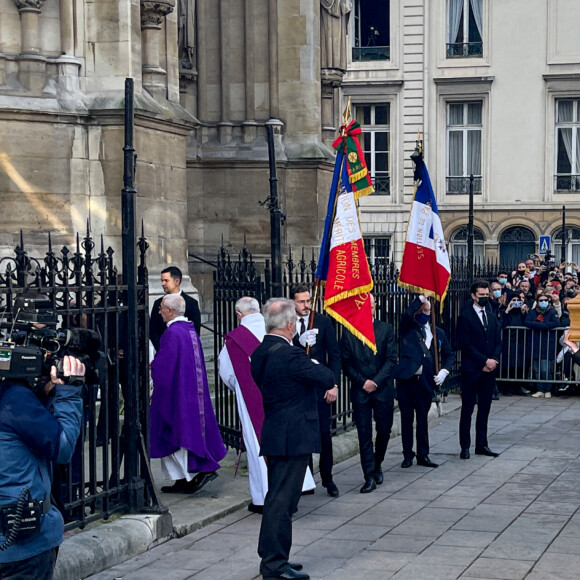 Obsèques de Jean-Pierre Pernaut en la Basilique Sainte-Clotilde à Paris le 9 mars 2022