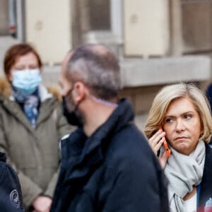 Valérie Pécresse - Obsèques de Jean-Pierre Pernaut en la Basilique Sainte-Clotilde à Paris le 9 mars 2022. © Cyril Moreau / Bestimage  