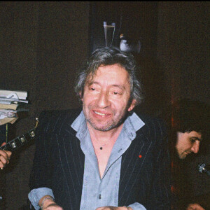 Serge Gainsbourg en studio d'enregistrement