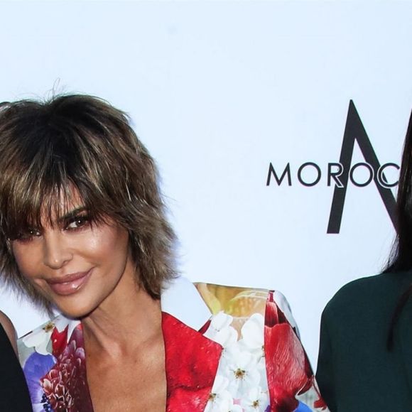 Lisa Rinna avec ses filles Delilah Belle Hamlin et Amelia Gray Hamlin à la 4e soirée annuelle Daily Front Row à l'hôtel Beverly Hills à Los Angeles, le 8 avril 2018.
