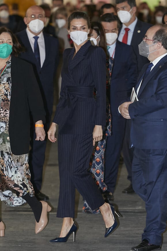 La reine Letizia à l'ouverture de la 41eème Foire internationale d'art contemporain ARCOmadrid au centre d'exposition IFEMA à Madrid, Espagne le 24 février 2022.