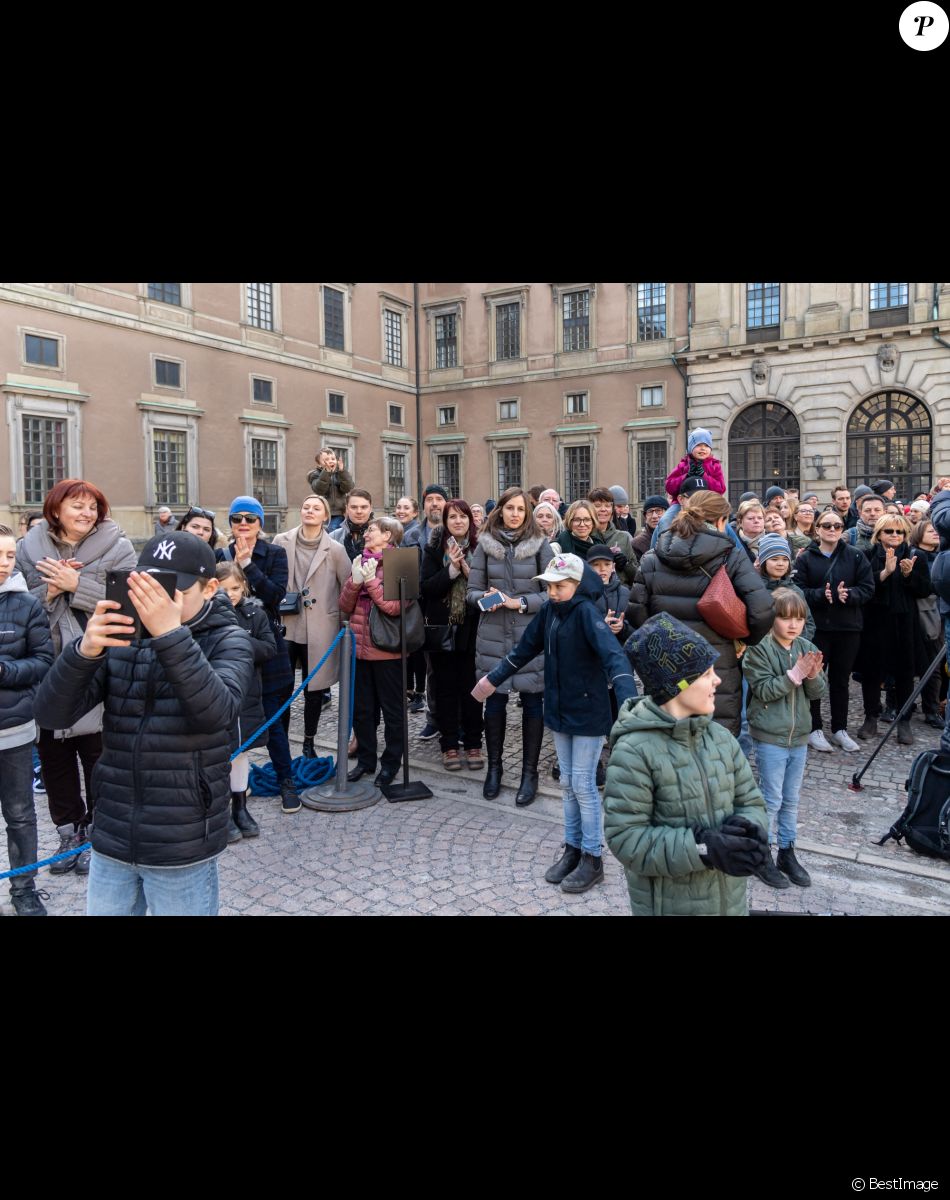 La famille royale de Suède participe à la cérémonie "Princess Victoria name day" à Stockholm le 12 mars 2022.