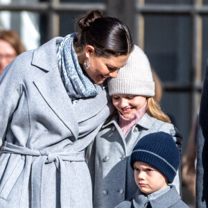 La princesse Victoria de Suède, la princesse Estelle, le prince Oscar - La famille royale de Suède participe à la cérémonie "Princess Victoria name day" à Stockholm.