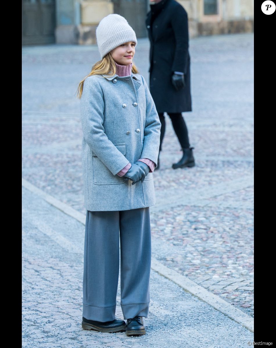 La princesse Estelle de Suède - La famille royale de Suède participe à la cérémonie "Princess Victoria name day" à Stockholm le 12 mars 2022.
