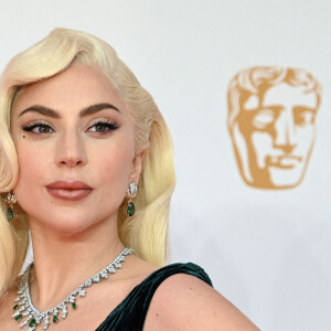 Lady Gaga - Photocall de la cérémonie des BAFTA 2022 (British Academy Film Awards) au Royal Albert Hall à Londres le 13 mars 2022. 