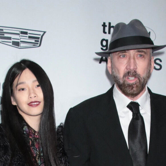 Nicolas Cage bientôt papa pour la troisième fois - Nicolas Cage et sa femme Riko au photocall de la soirée de remise de prix Gotham Awards à New York le 29 novembre 2021. 
