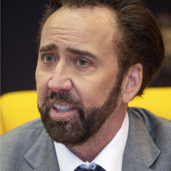 Nicolas Cage en conférence de presse lors du 3e Festival International du Film de Macao, le 8 décembre 2018. © Future-Image via Zuma Press/Bestimage