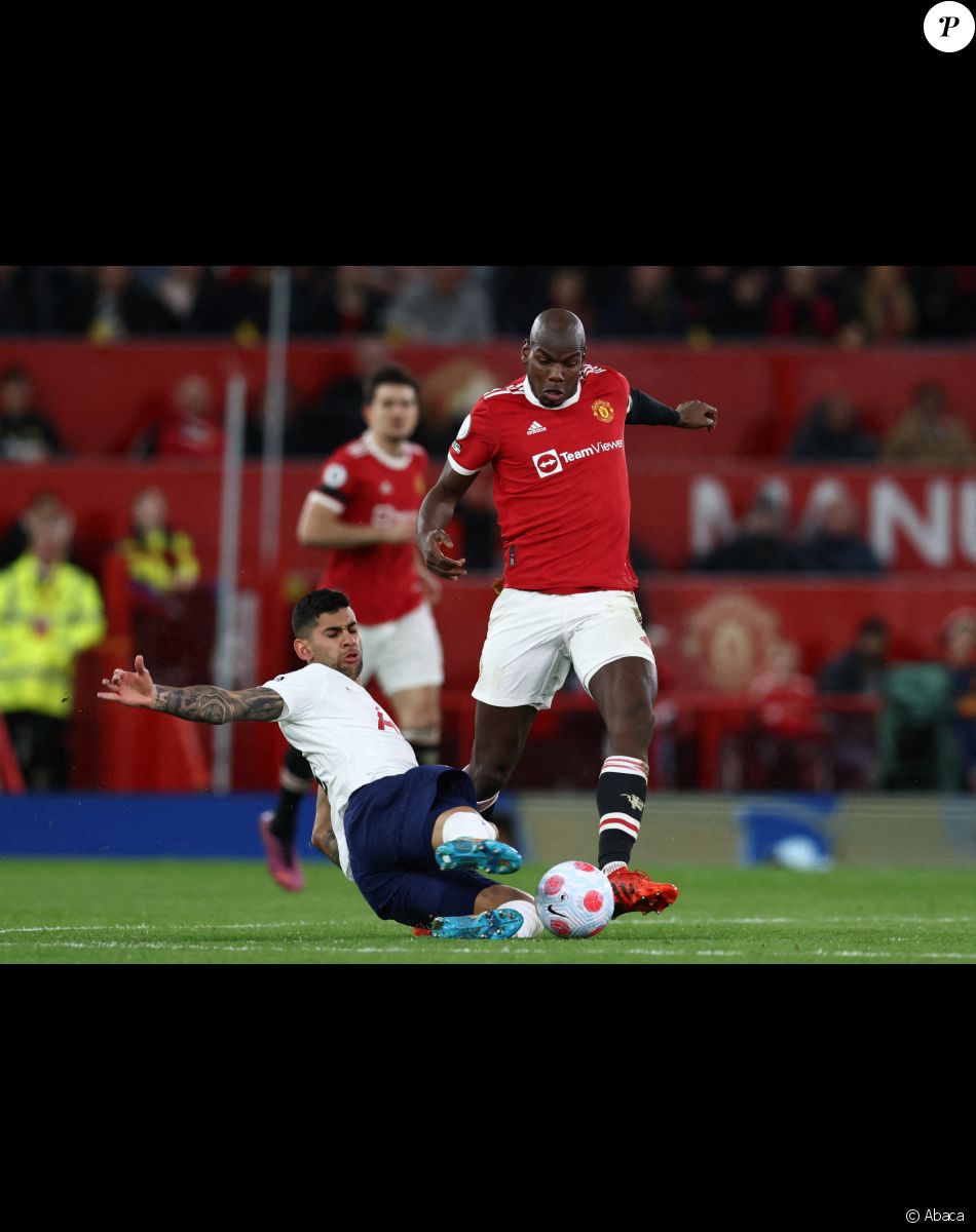 Paul Pogba lors du match Manchester United - Tottenham à Old Trafford. Manchester, le 12 mars 2022.
