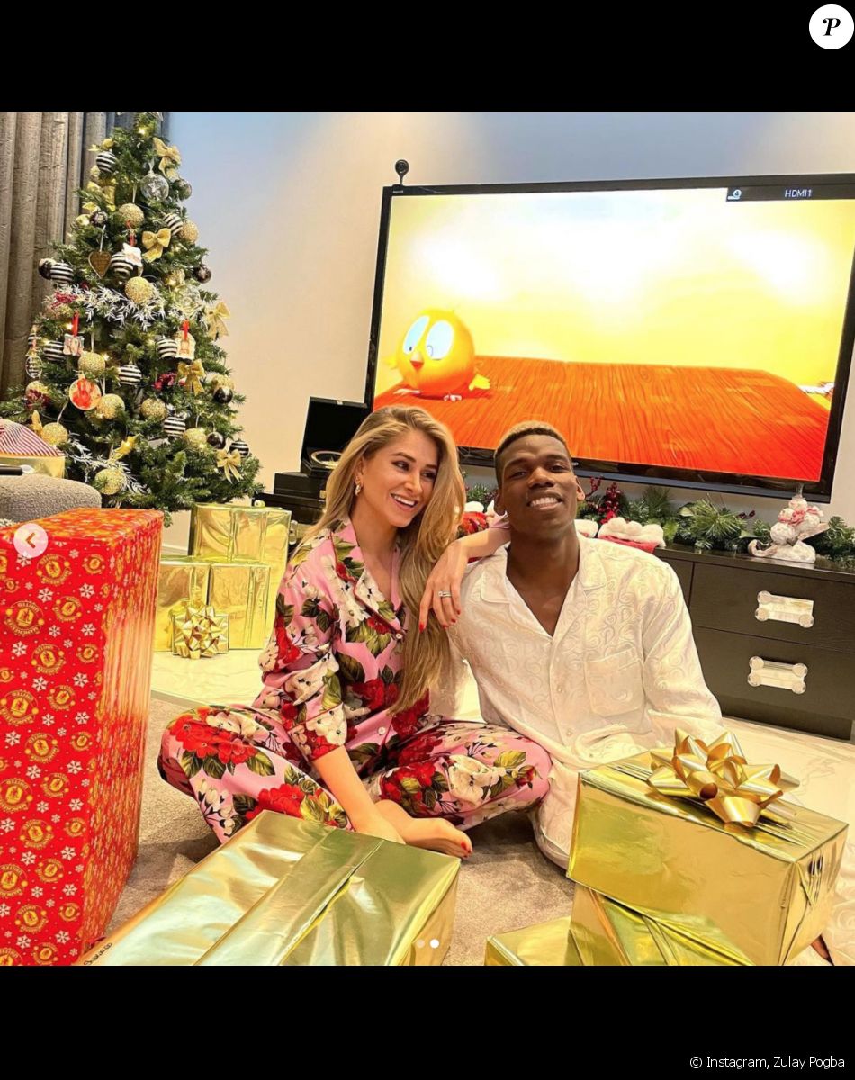 Paul Pogba et son épouse Zulay Pogba fêtent Noël.