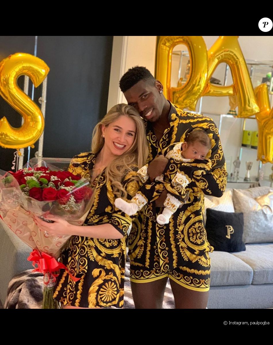 Paul Pogba sur Instagram, le 16 novembre 2019. Déclaration d'amour à sa compagne Maria pour son anniversaire, et premières photos de leur fils à visage découvert.