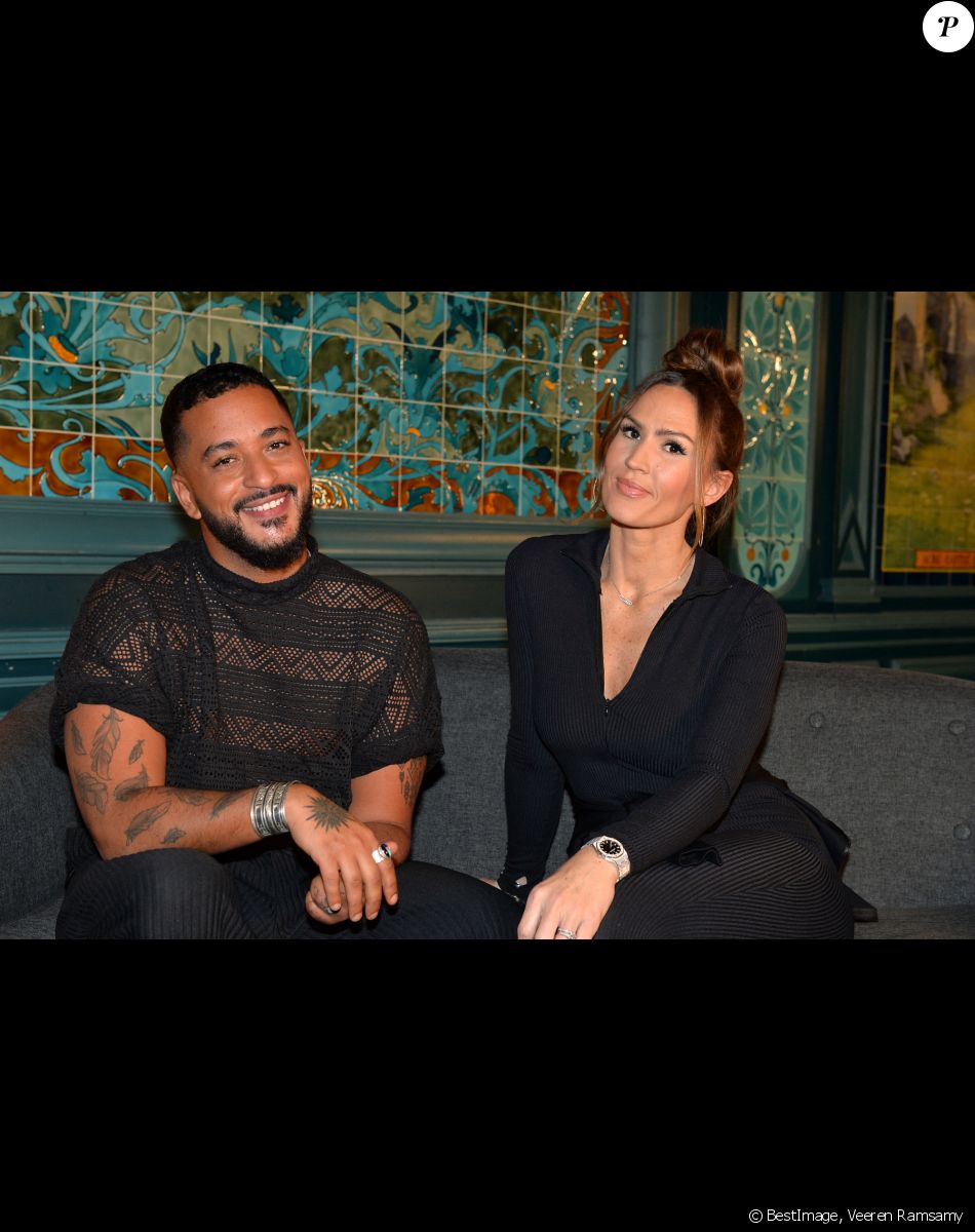 Exclusif - Slimane et Vitaa - Rendez-vous en backstage pour une interview avec Bernard Montiel avant le concert livestream "New Live Experience" à l'Olympia à Paris, diffusé en direct le 6 février sur Canal+ © Veeren Ramsamy / Bestimage