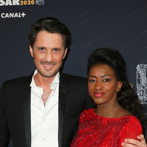 Vincent Cerutti et sa compagne Hapsatou Sy - 45e cérémonie des César à la salle Pleyel à Paris le 28 février 2020. © Dominique Jacovides / Olivier Borde / Bestimage