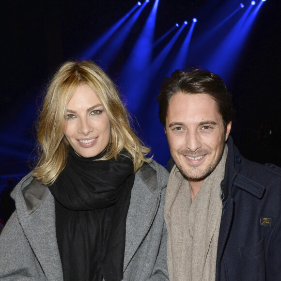 Vincent Cerutti et sa compagne Lavinia - Concert de Céline Dion au POPB de Paris, le 5 décembre 2013.