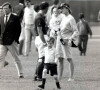 Diana et ses files, William et Harry, lors d'un match de polo en 1988.