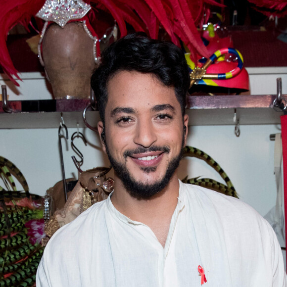 Exclusif - Slimane - Backstage de l'émission "Tous au Moulin Rouge pour le sidaction" au Moulin Rouge à Paris le 20 mars 2017. L'émission sera diffusée sur France 2 le samedi 25 mars à 21h00. © Cyril Moreau - Dominique Jacovides / Bestimage 