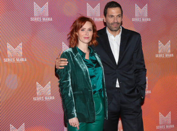 Audrey Fleurot , Medhi Nebbou lors de la cérémonie d'ouverture du Festival Séries Mania (festival international consacré aux séries télévisées du monde entier) à Lille, France, le 18 mars 2022. © Stéphane Vansteenkiste/Bestimage 