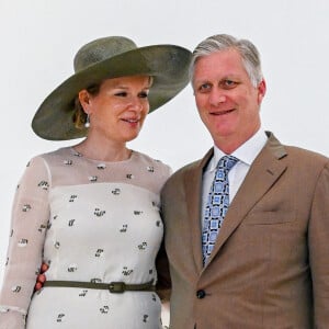 Le roi Philippe et la reine Mathilde de Belgique visitent le pavillon Belge lors de la journée de la Belgique à l'exposition universelle Expo Dubaï, Emirats Arabes Unis © Frédéric Andrieu/Bestimage 