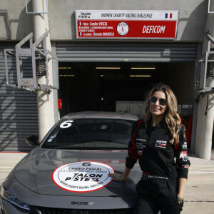 Candice Pascal - 3e édition du challenge automobile "Talon Piste, Woman Charity Racing Challenge" au Circuit Bugatti du Mans. Le 20 mars 2022. © Denis Guignebourg / Bestimage