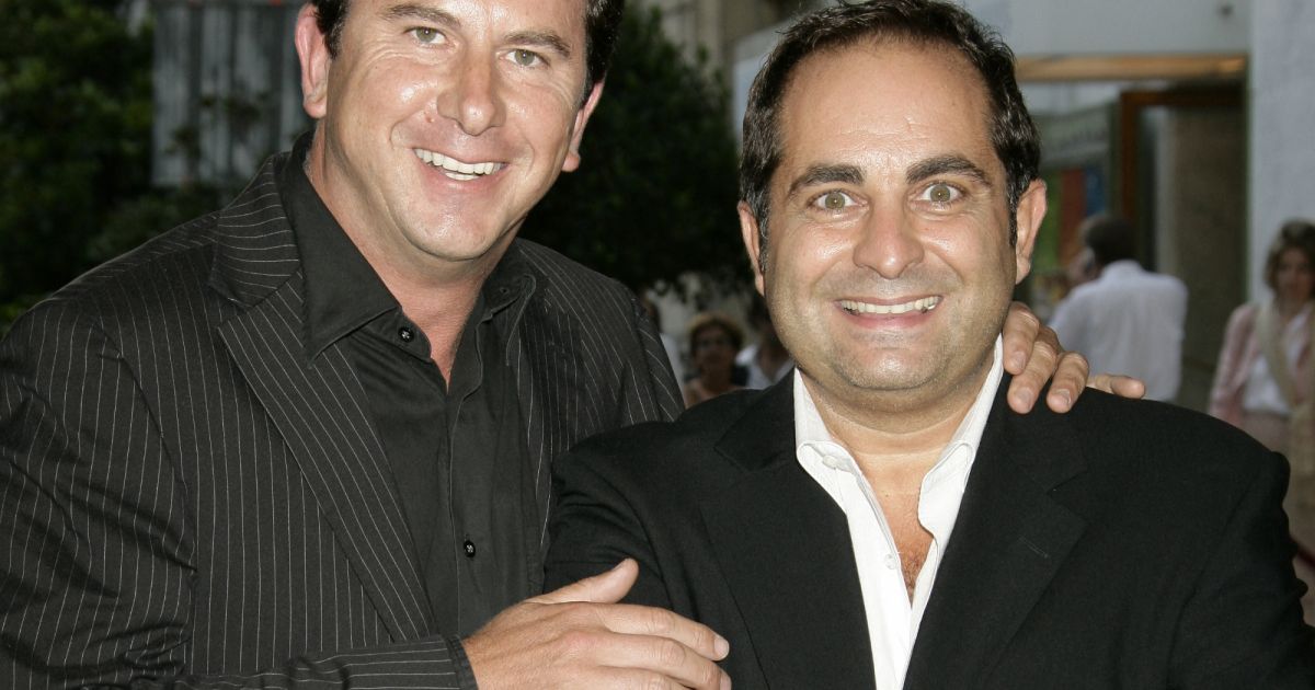 Pascal Bataille et Laurent Fontaine lors de la conférence de presse de rentrée de TF1 au théâtre Pascal Bataille et Laurent Fontaine lors de la conférence de presse de rentrée de TF1 au théâtre
