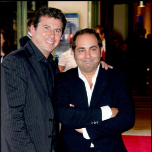 Pascal Bataille et Laurent Fontaine à la conférence de presse de la chaîne TF1 au théâtre des Champs-Elysées